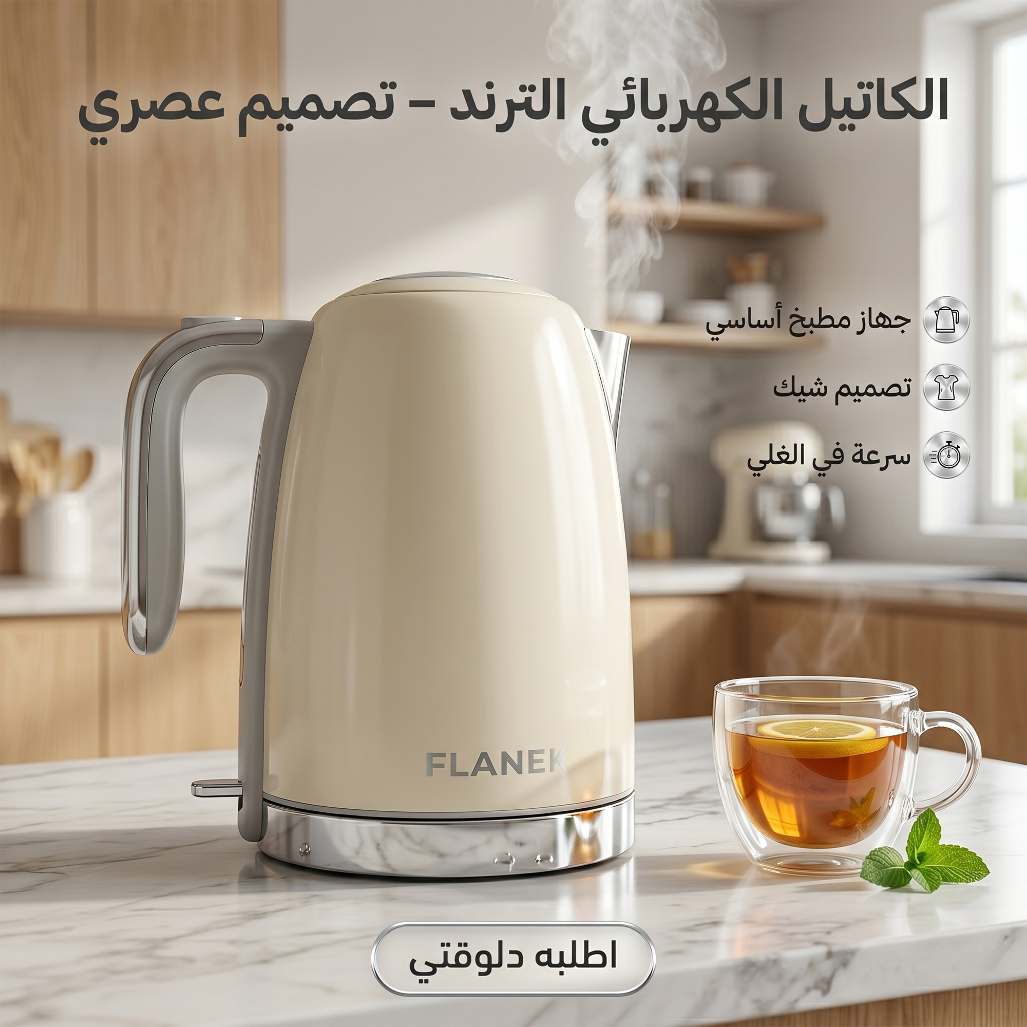كاتيل FLANEK – أسرع كباية شاي في حياتك!